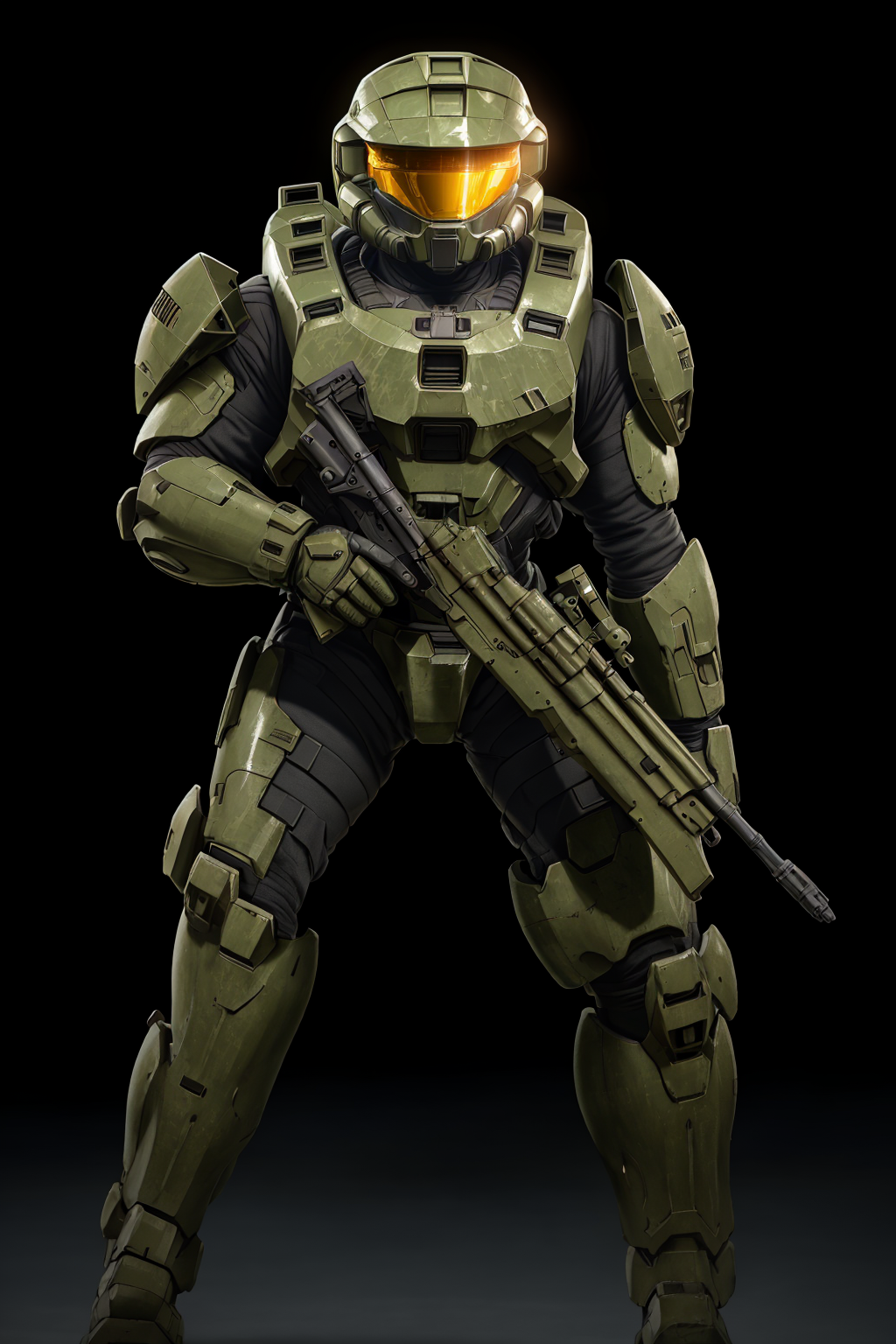 03033-3274830548-4K, Masterpiece, highres, absurdres, _edgHalo, solo, simple background, 1boy, holding, standing, full body, weapon, male focus,.png